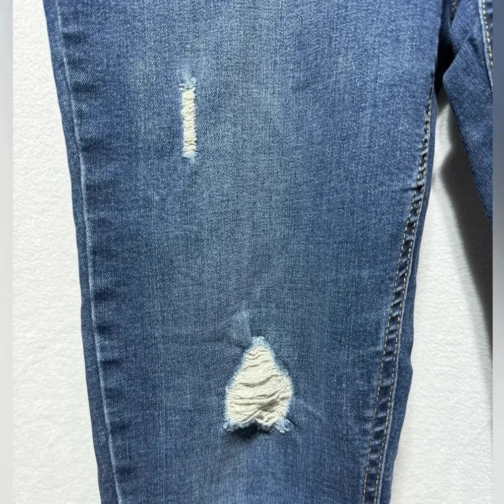 Buffalo David Bitton Jess Rip & Repair Mid Rise Skinny Jeans Size 6/28 - Picture 3 of 10